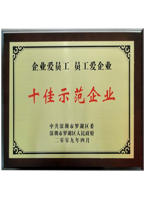 十佳示范企业